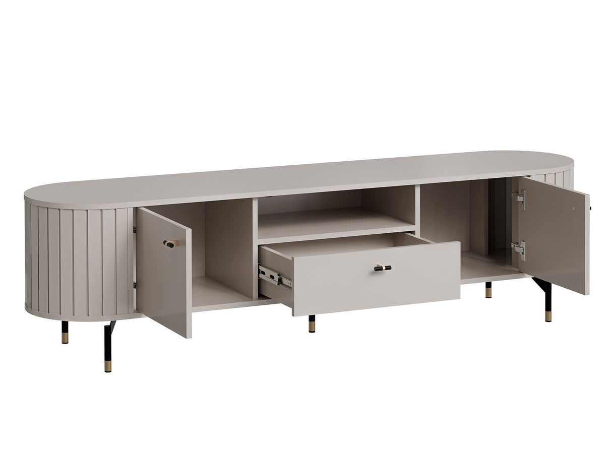 Nappali szett Meble ZANTE I, Szín: Fekete, Led világítás: Nem