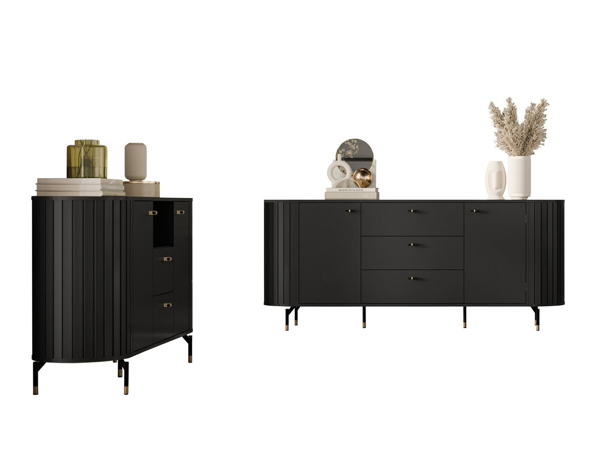 Nappali szett Meble ZANTE III, Szín: Fekete