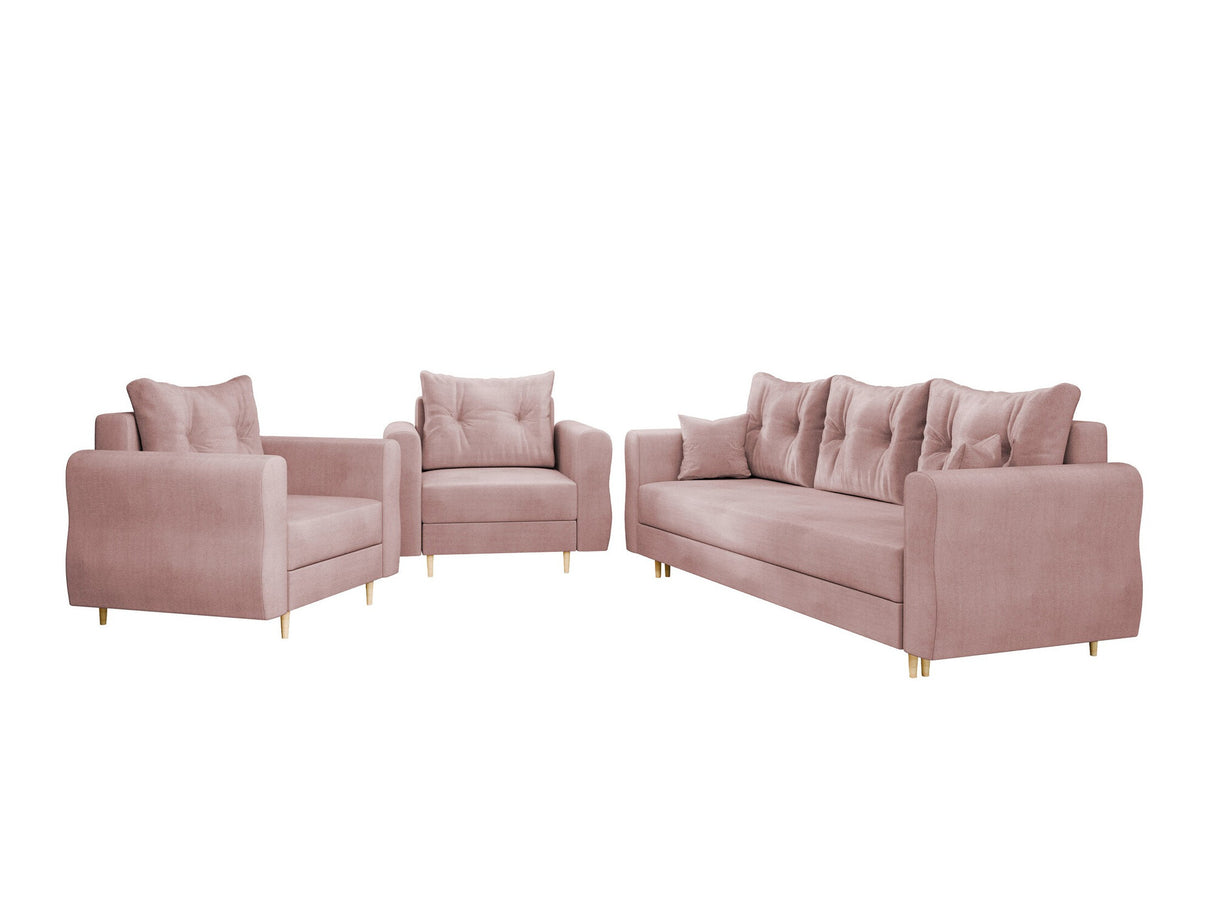 Kárpitozott bútorok Zestaw mebli ZAKO S+F+F, Szín: Manila 09