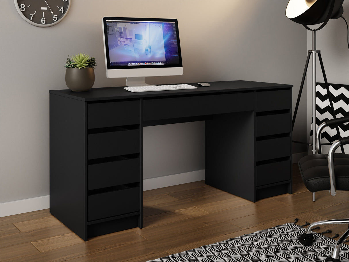 Íróasztal Biurko/toaletka ADA BIS Czarny (Fekete)