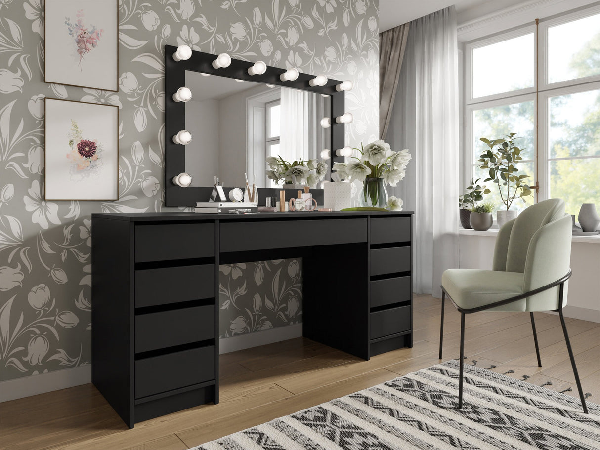 Íróasztal Biurko/toaletka ADA BIS Czarny (Fekete)