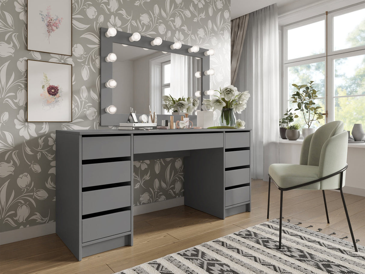 Íróasztal Biurko/toaletka ADA BIS Antracyt (Antracit)