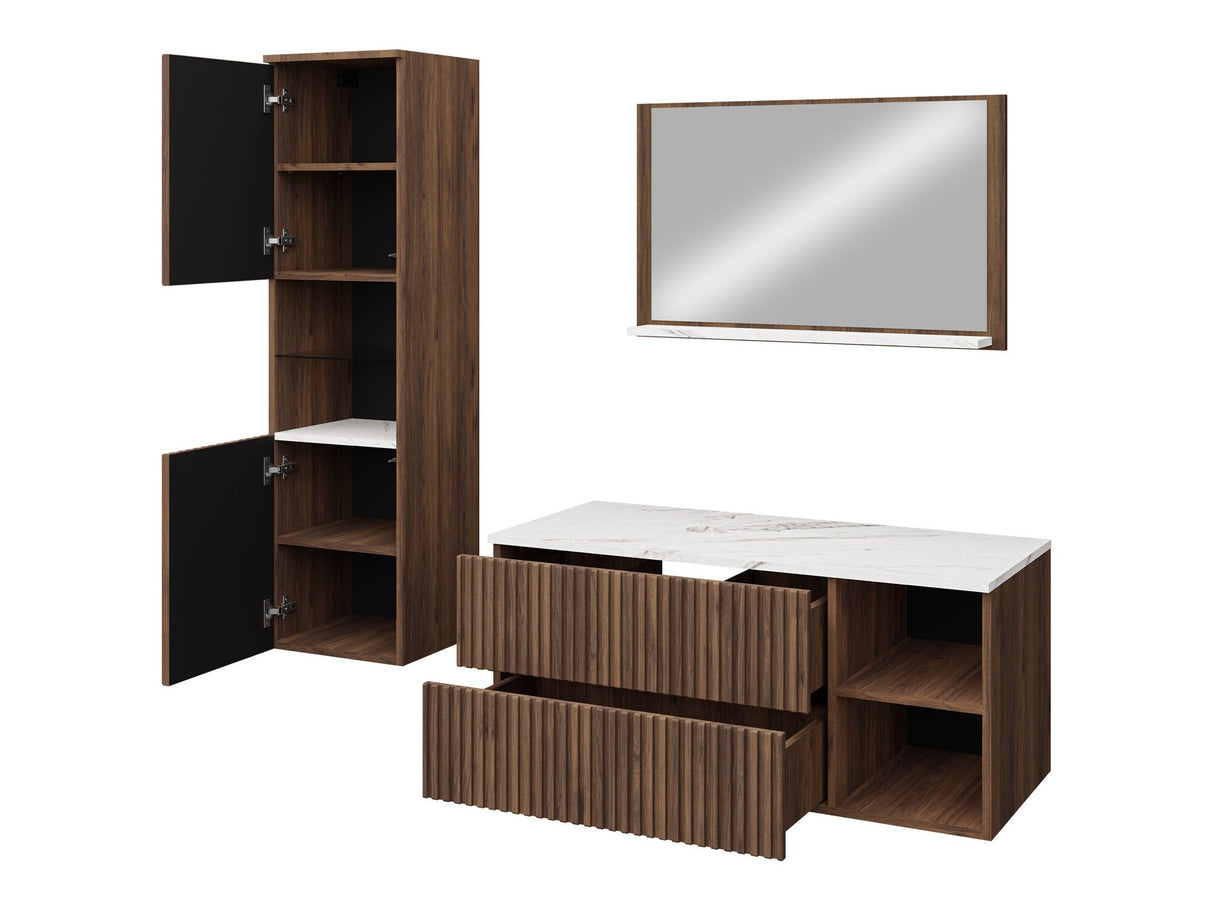 Fürdőszoba garnitúra Meble łazienkowe KERTOS RYFLE II, Szín: Fehér, Mosdókagyló: Nem