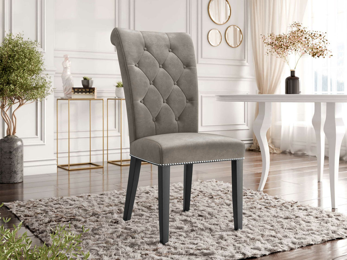 Szék Krzesło CHRISTINA, Szín: Magic Velvet 2209, Lábak színe: Fekete