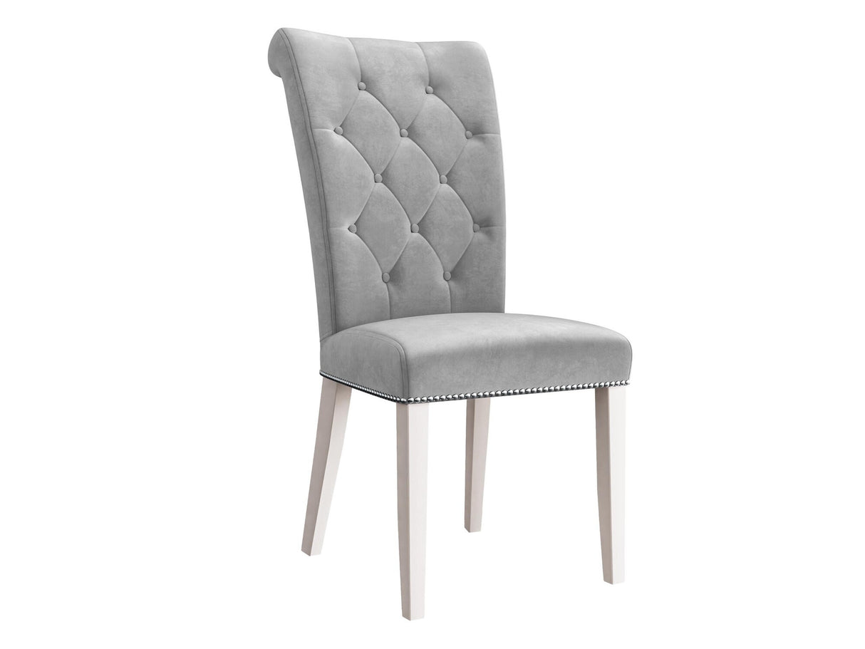 Szék Krzesło CHRISTINA, Szín: Magic Velvet 2240, Lábak színe: Fehér