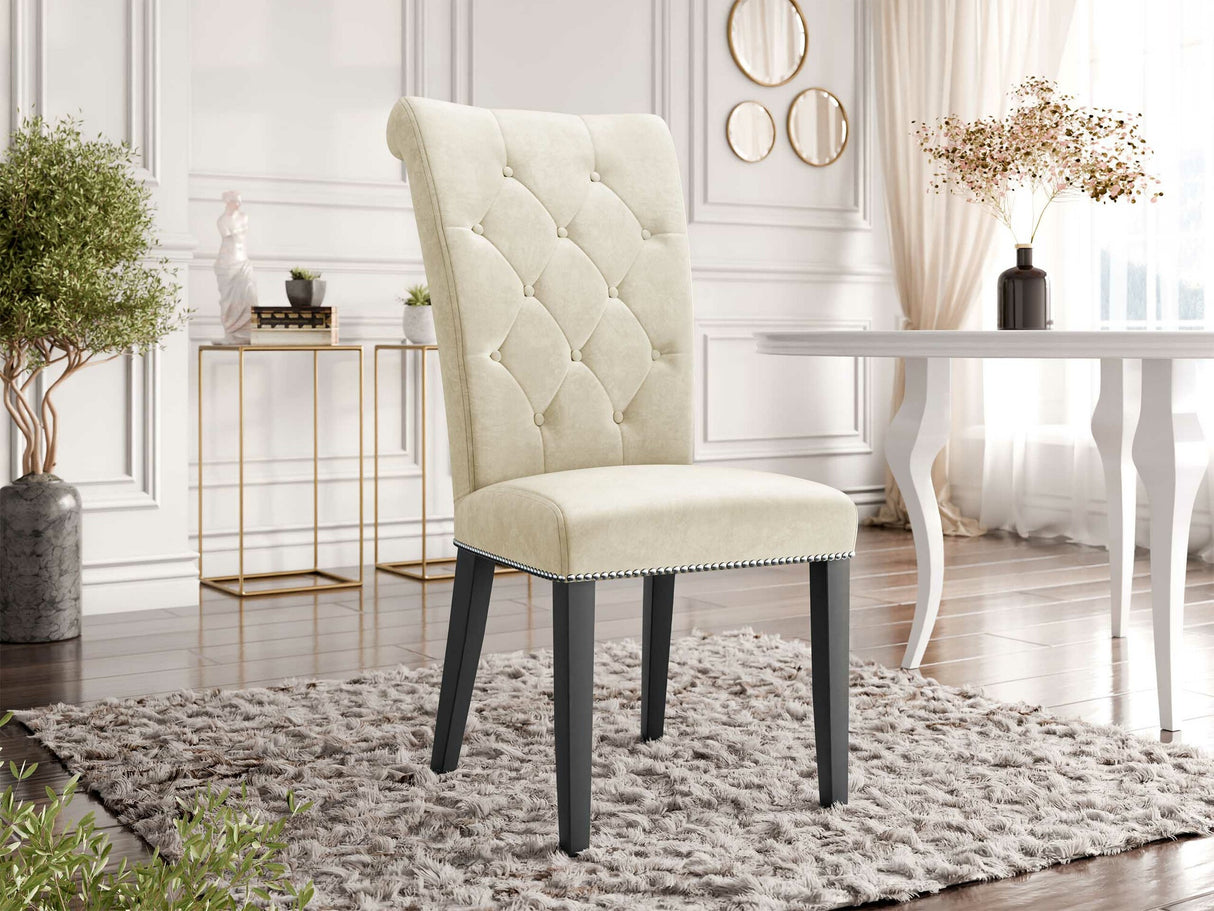 Szék Krzesło CHRISTINA, Szín: Magic Velvet 2250, Lábak színe: Fekete