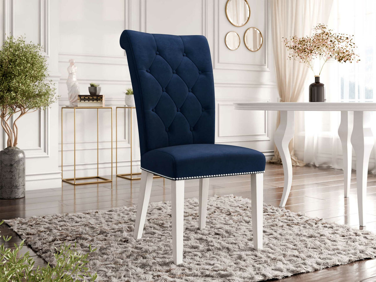 Szék Krzesło CHRISTINA, Szín: Magic Velvet 2216, Lábak színe: Fehér