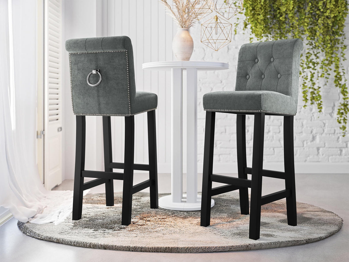 Bárszék Hoker CHRISTINA, Szín: Fekete + Magic Velvet 2217