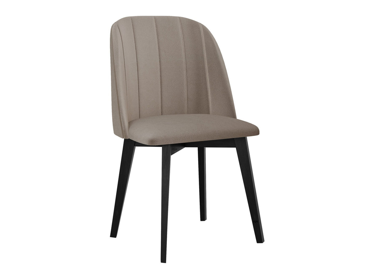 Szék Krzesło MONTI 3 PIK PROSTY, Kárpit: Riviera 16, Fa színe: Fekete