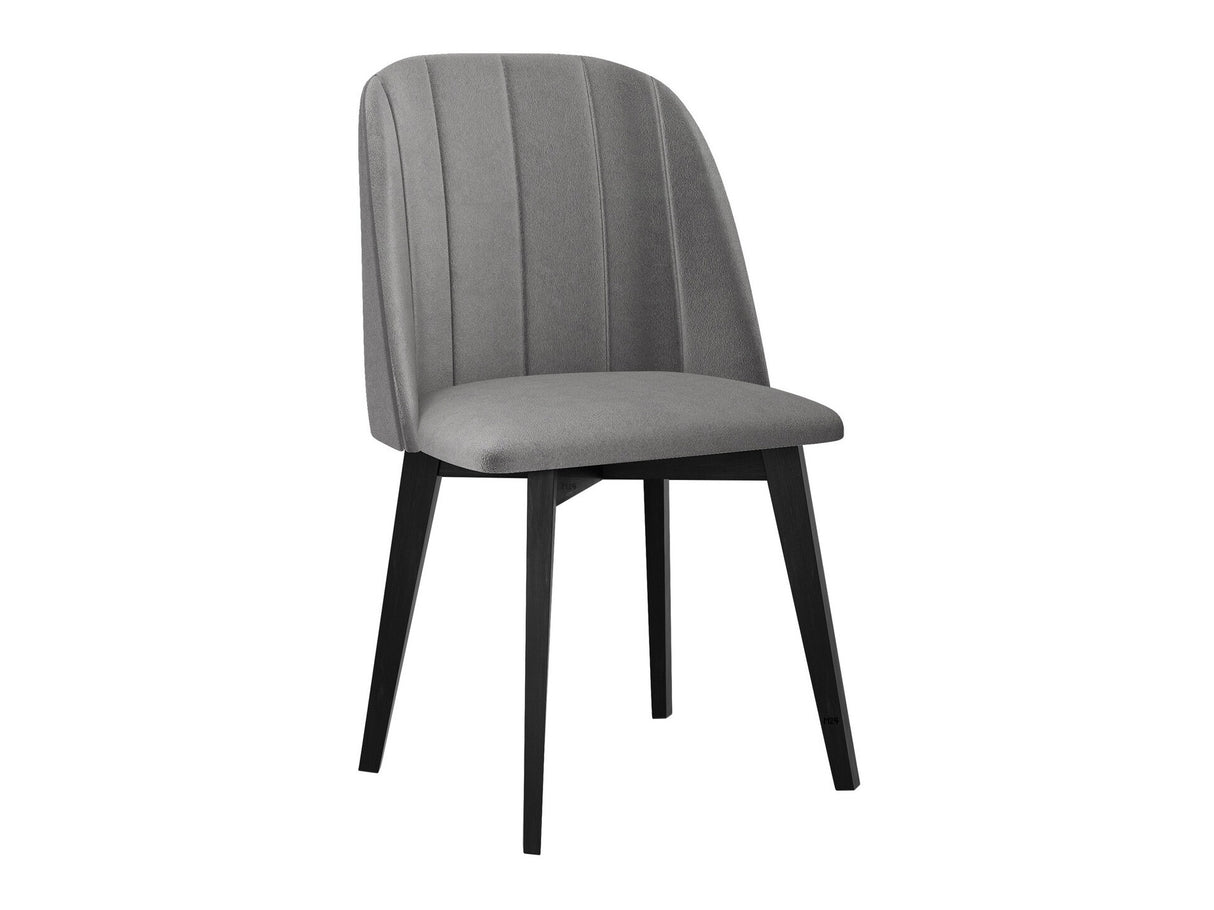 Szék Krzesło MONTI 3 PIK PROSTY, Kárpit: Riviera 91, Fa színe: Fekete
