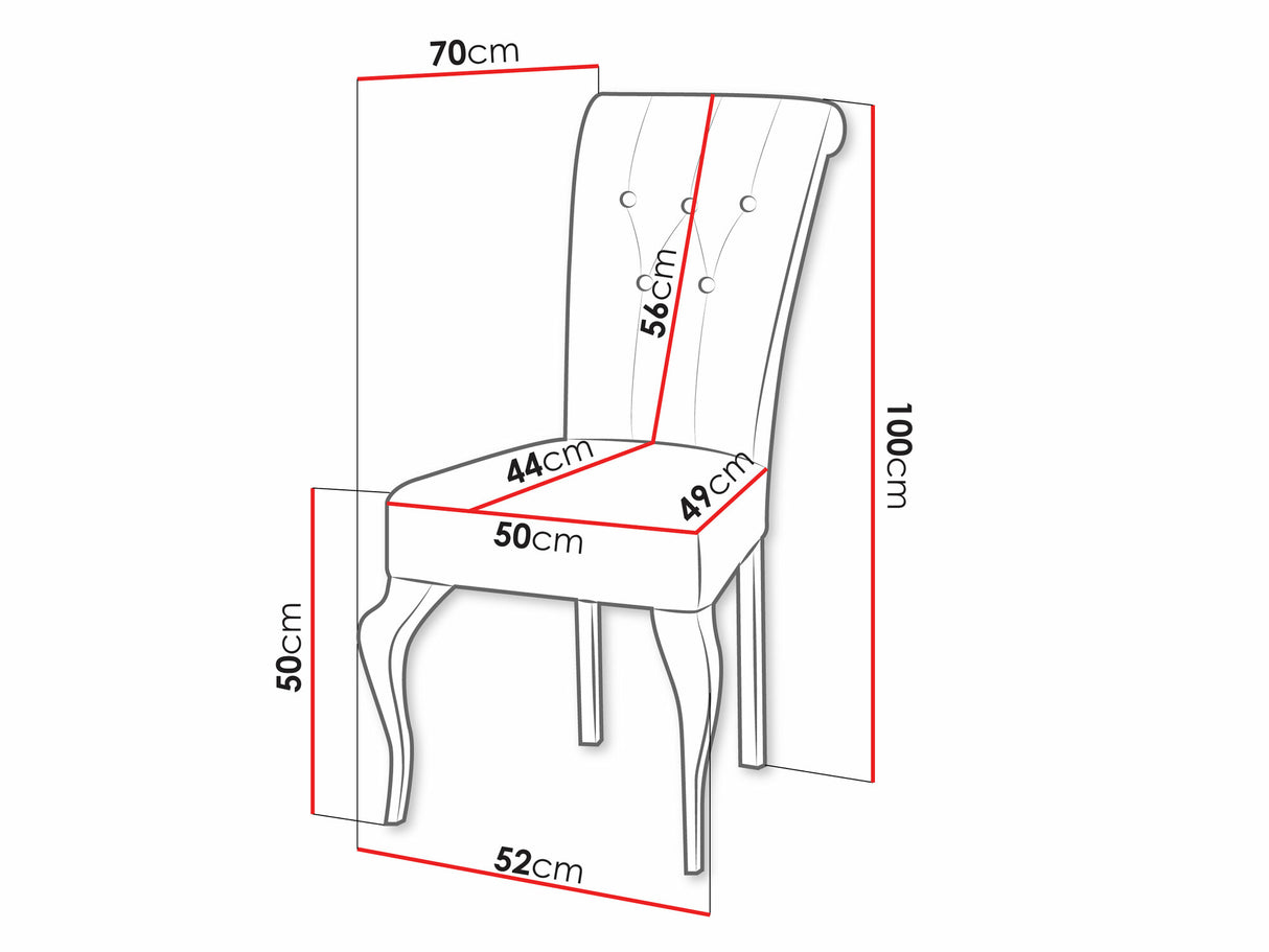 Szék Krzesło S63, Szín: Magic Velvet 2225