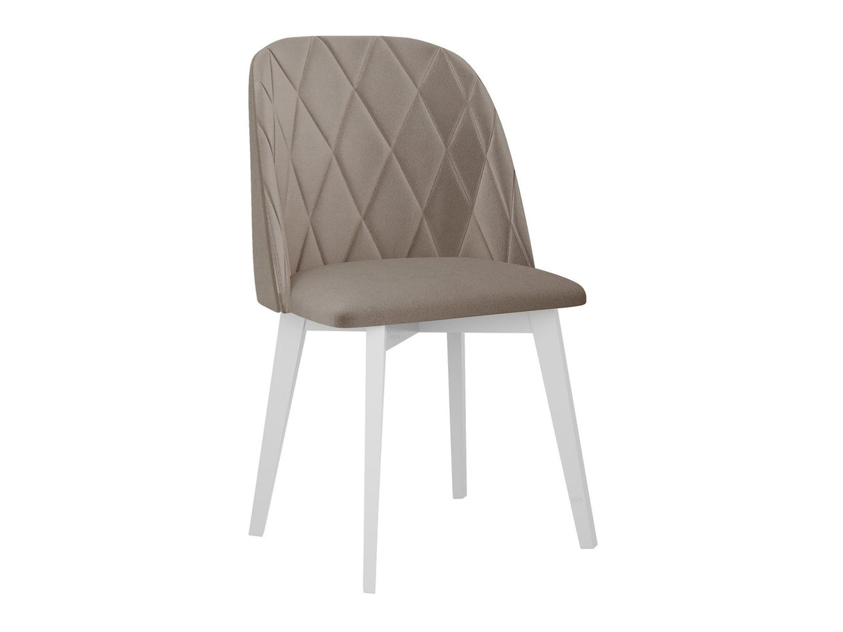 Szék Krzesło MONTI 3 PIK ROMB, Kárpit: Riviera 16, Fa színe: Fehér