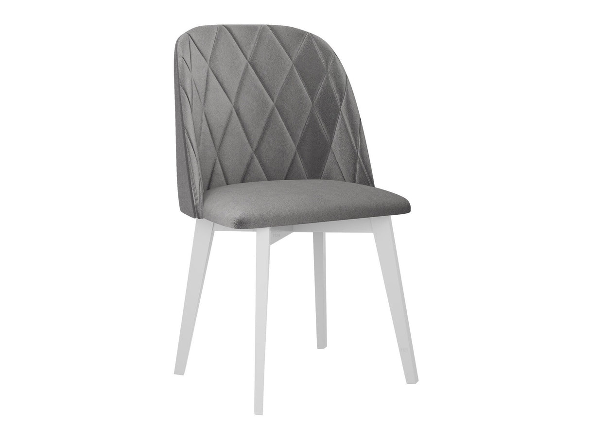 Szék Krzesło MONTI 3 PIK ROMB, Kárpit: Riviera 91, Fa színe: Fehér