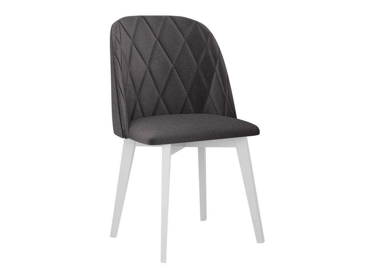 Szék Krzesło MONTI 3 PIK ROMB, Kárpit: Riviera 97, Fa színe: Fehér