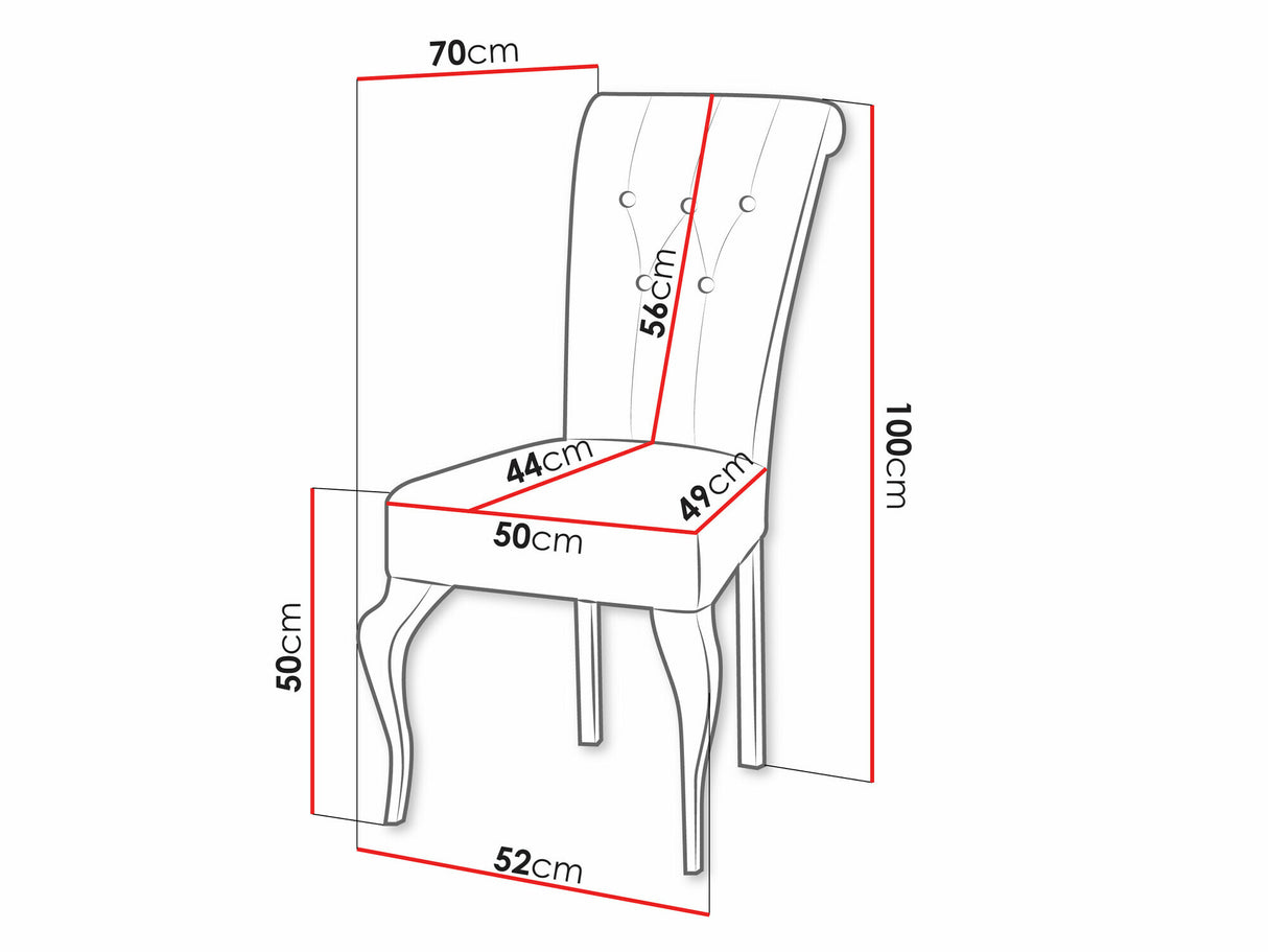 Szék Krzesło S63, Szín: Magic Velvet 2240