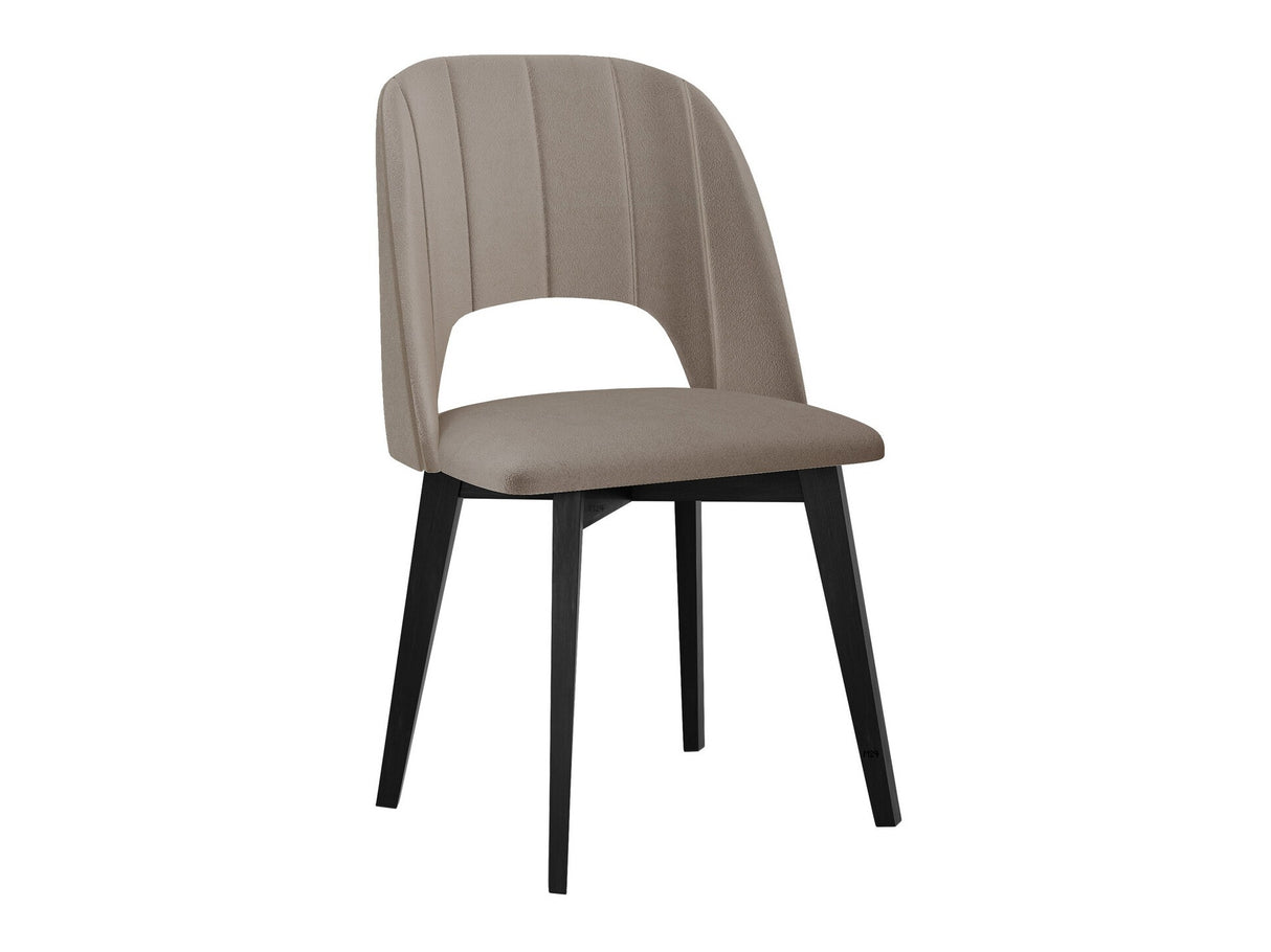 Szék Krzesło MONTI 4 PIK PROSTY, Kárpit: Riviera 16, Fa színe: Fekete