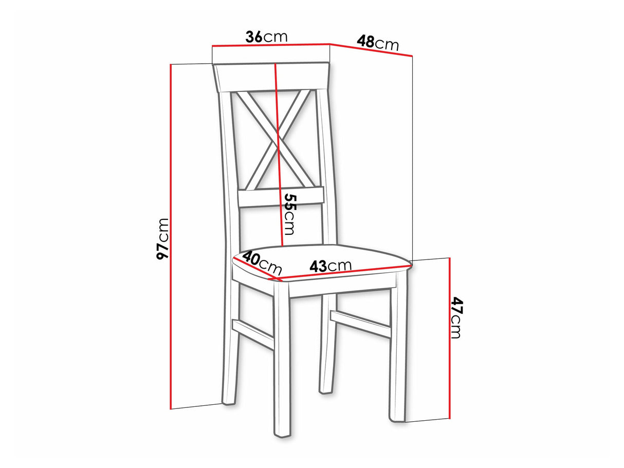 Szék Krzesło NILO 14, Kárpit: Riviera 91