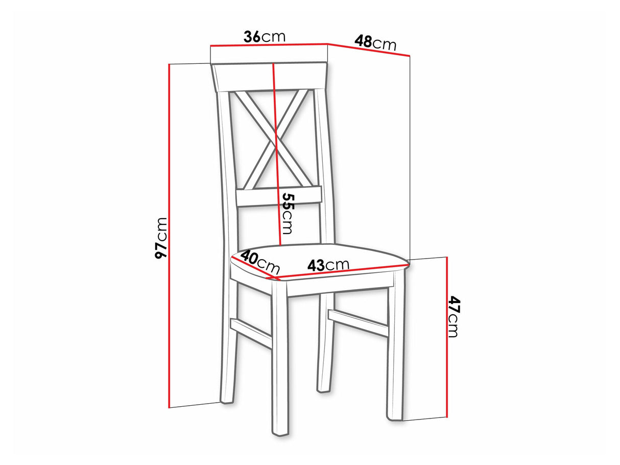 Szék Krzesło NILO 14, Kárpit: Riviera 38