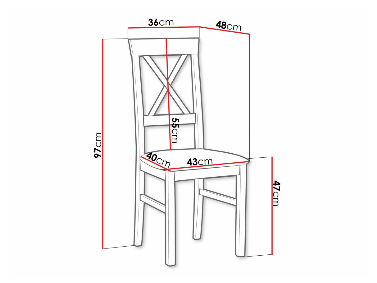 Szék Krzesło NILO 14, Kárpit: Riviera 97