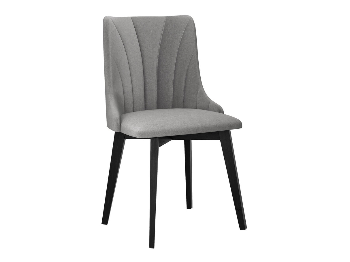Szék Krzesło MONTI 5 PIK MUSZELKA, Kárpit: Riviera 91, Fa színe: Fekete