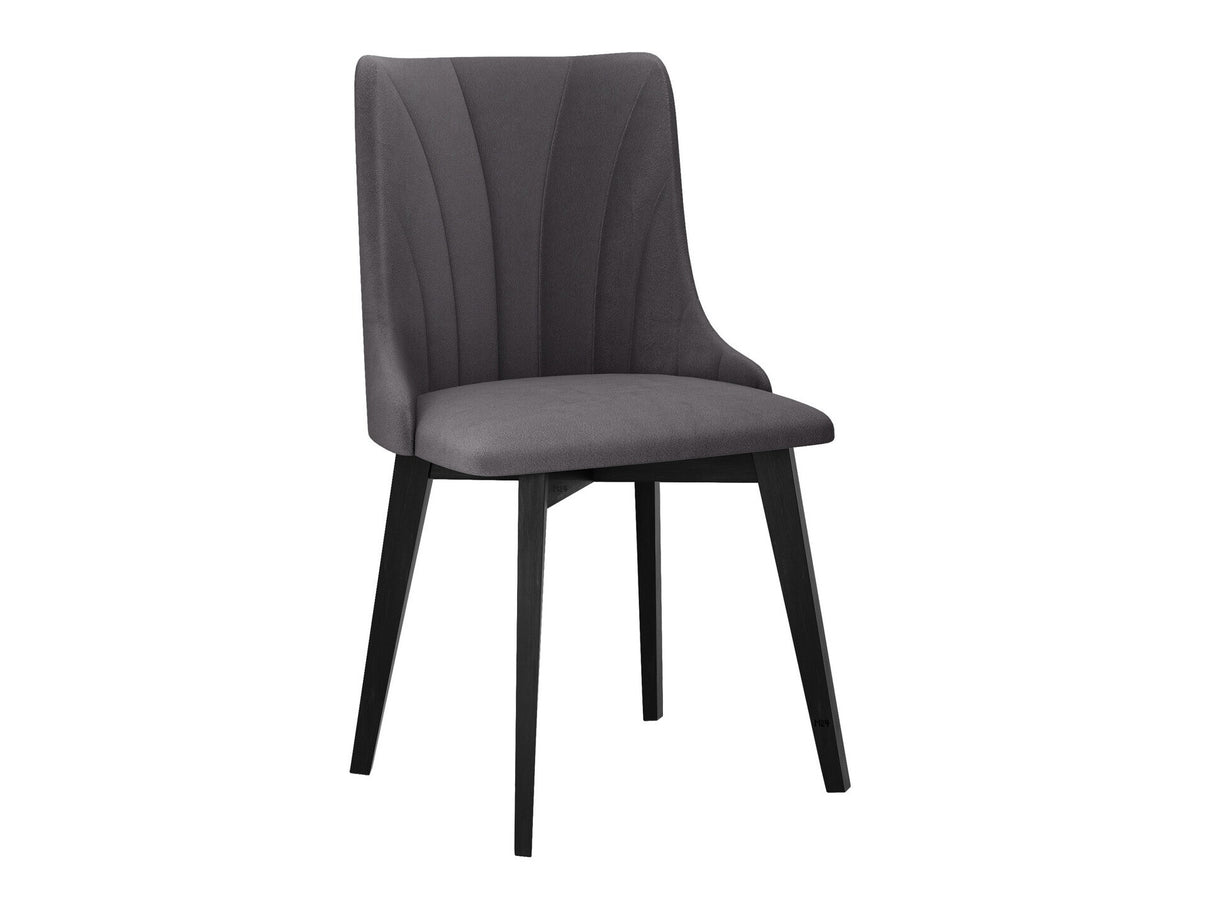 Szék Krzesło MONTI 5 PIK MUSZELKA, Kárpit: Riviera 97, Fa színe: Fekete