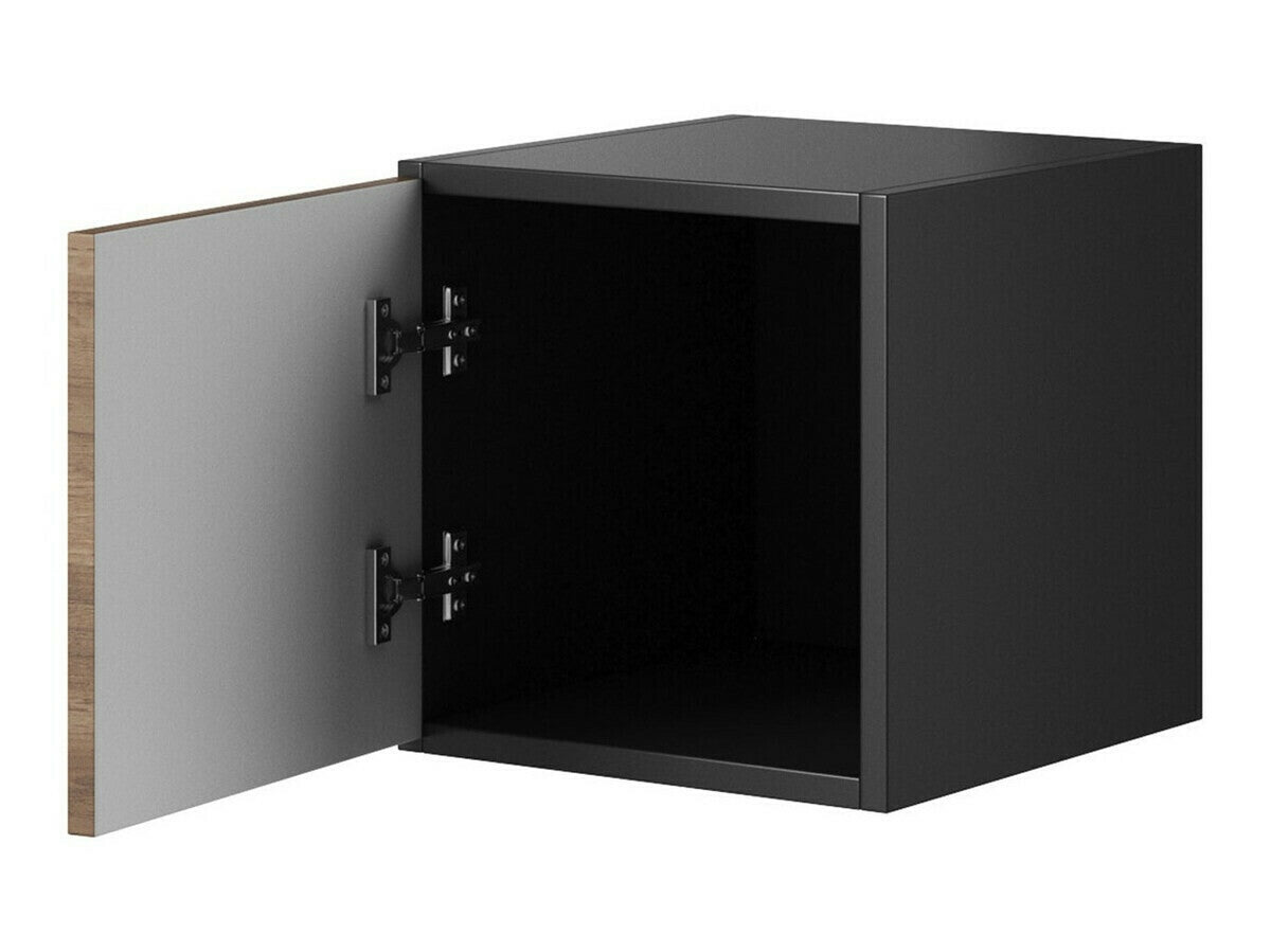 Fali szekrény Roco (Nessor NS05), Szín: Antracit + Wotan tölgy