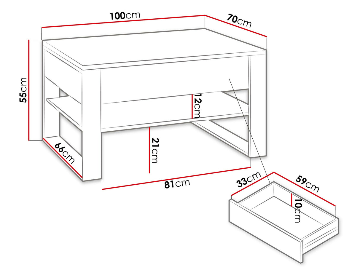 Dohányzóasztal 2S Quant QA-09