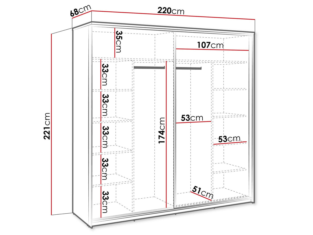 Gardróbszekrény QUANT QS-01 QS1DAC