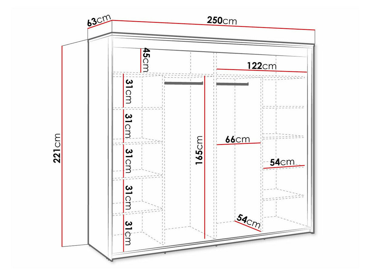 Gardróbszekrény QUANT QS-05 QS5DAC