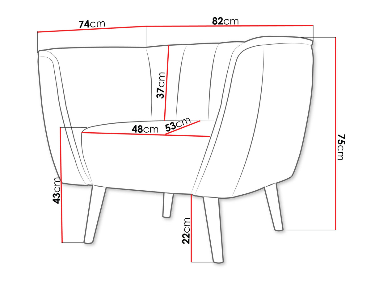 Fotel Fotel PAS 1, Szín: Kronos 27