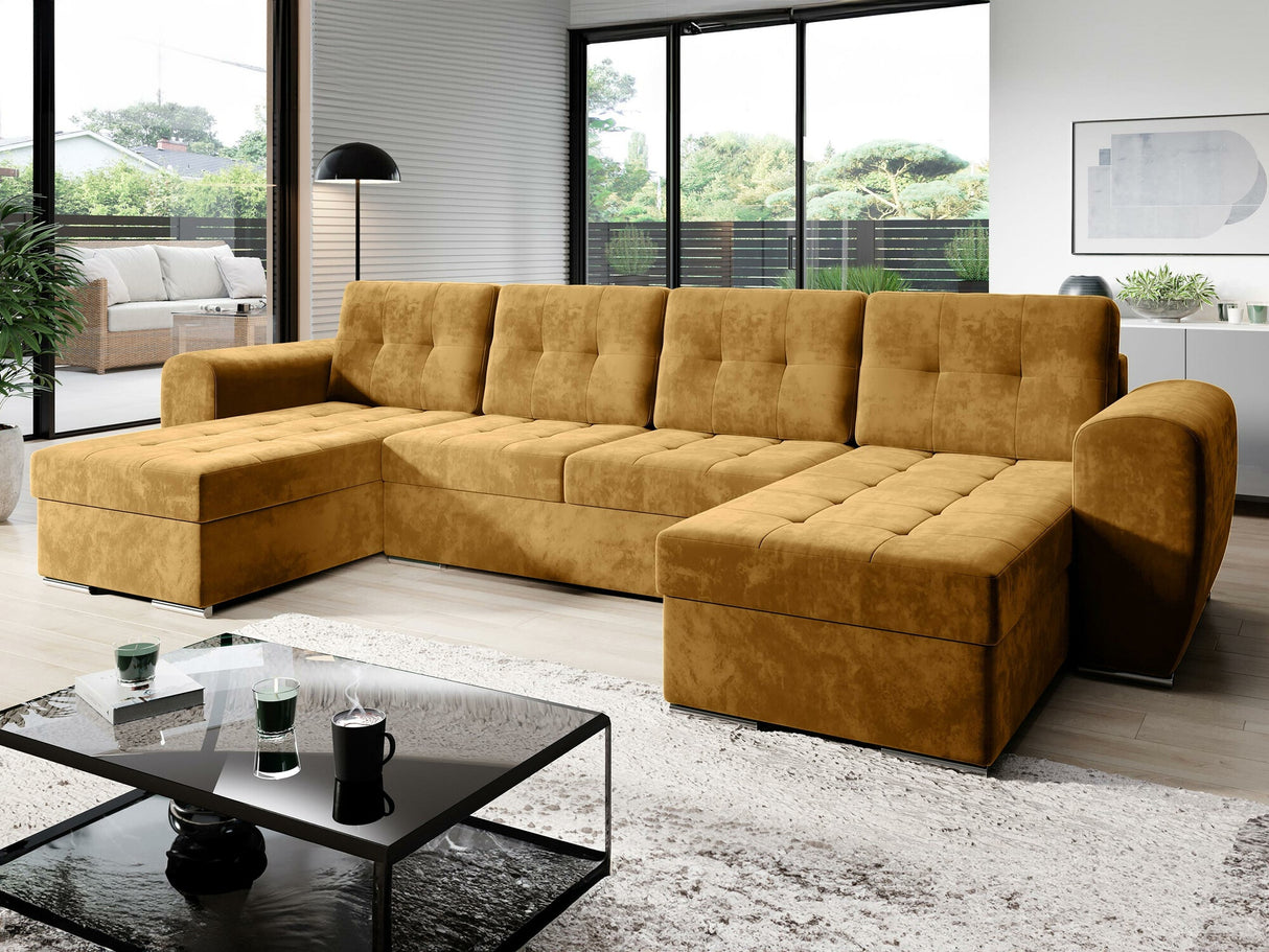 Sarokkanapé Narożnik BARI U Strona: Uniwersalna, Szín: Monolith 48