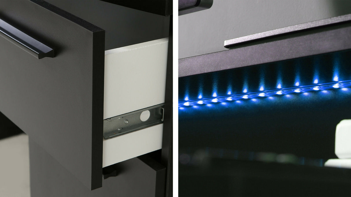 Gamer asztal Biurko AYO (Matt fekete)