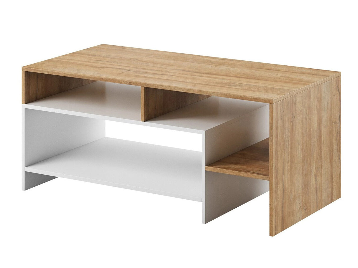 Nappali szett Meble ALVA Biały / Grande tölgy, Led világítás: Igen RGB