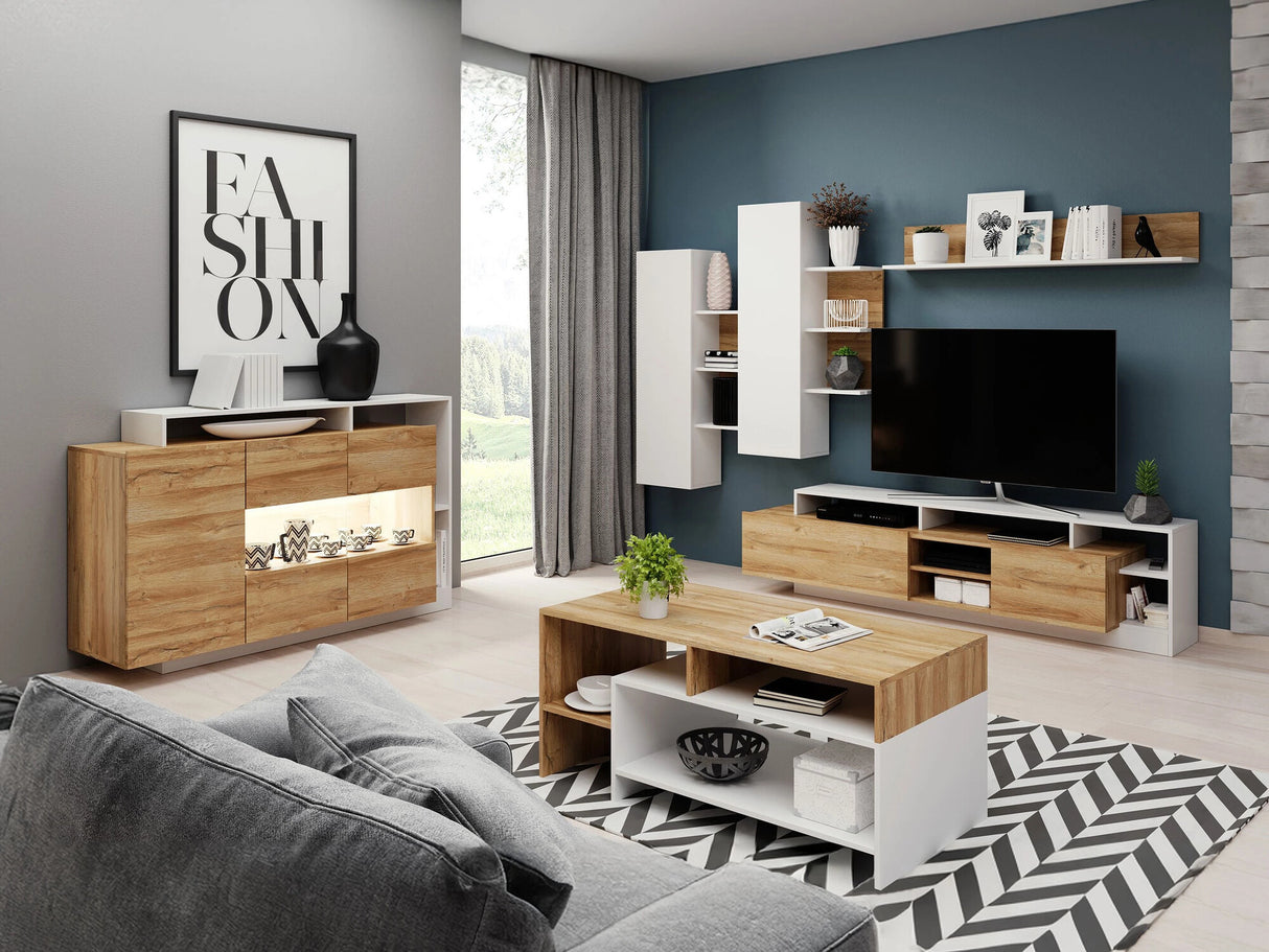 Szekrény Alva komód, Led világítás: Igen RGB