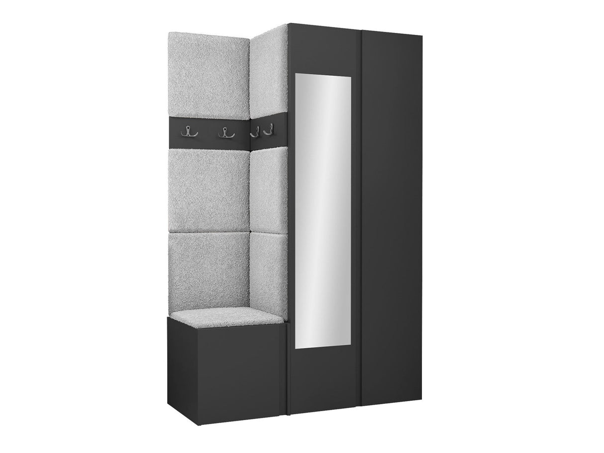 Előszoba garnitúra ORION XXVI (Tavasz XXVI), Keret színe: Grafit, Puha falpanel színe: Abriamo 6