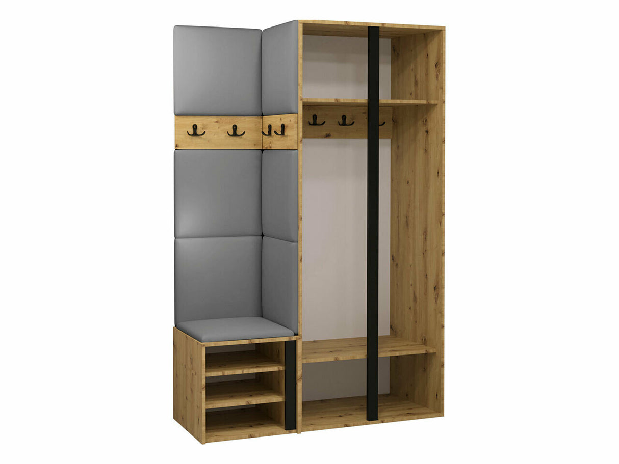 Előszoba garnitúra ORION XXVI (Tavasz XXVI), Keret színe: Grafit, Puha falpanel színe: Abriamo 6