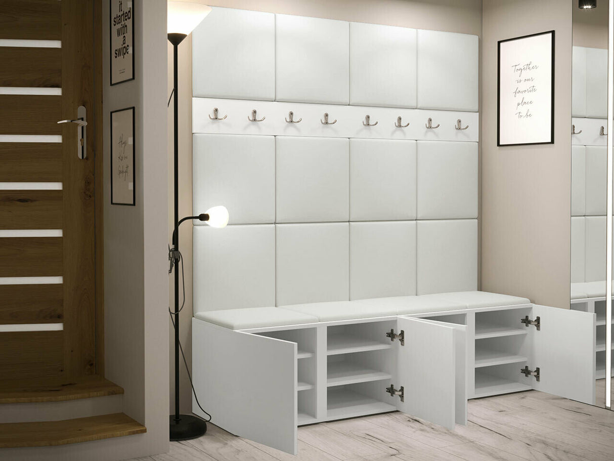 Előszoba garnitúra ORION V (Tavasz V), Keret színe: Grafit, Puha falpanel színe: Abriamo 6