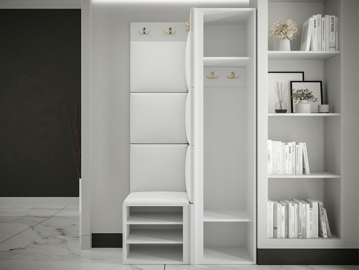 Előszoba garnitúra ORION RYFEL RAMIRO XXVI (Terospito), Keret színe: Fekete, Puha falpanel színe: Abriamo 6