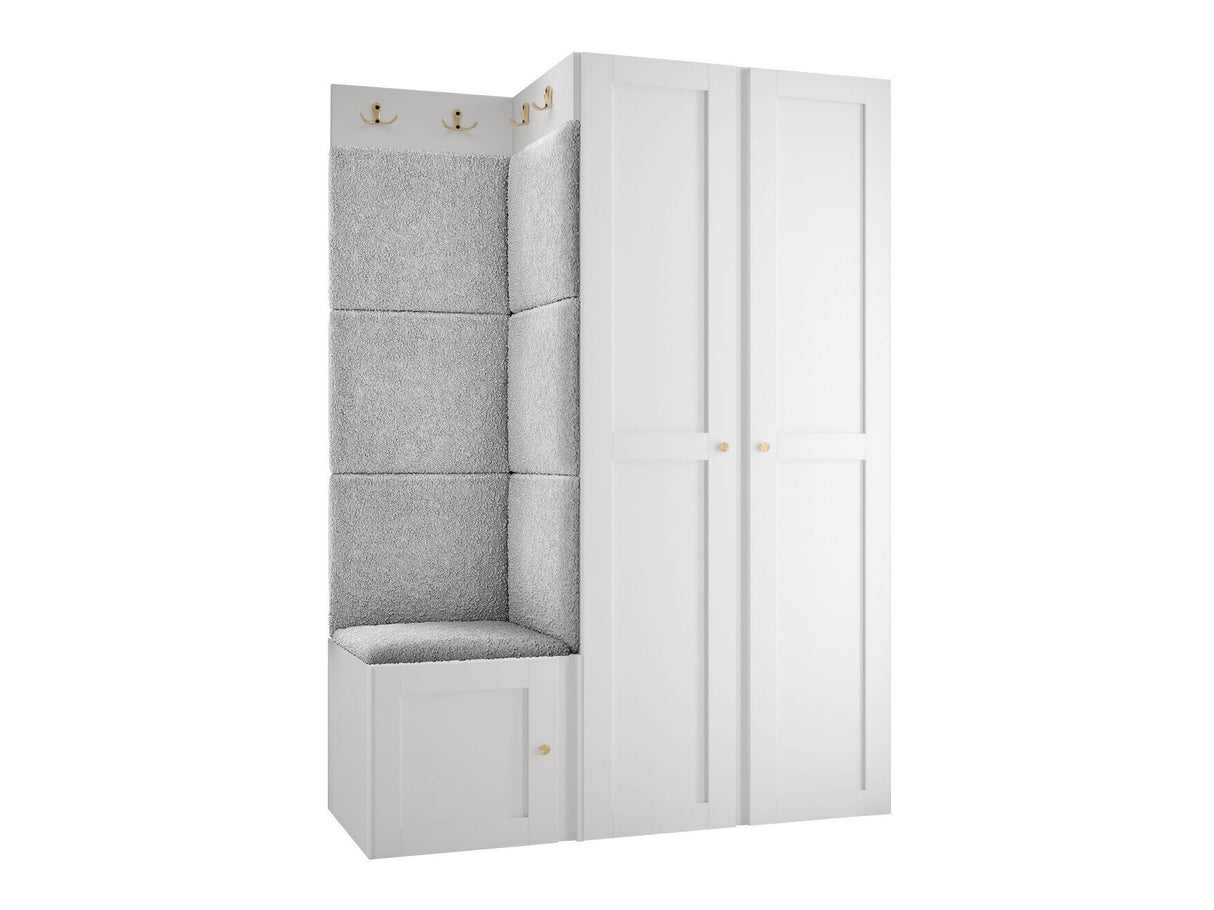 Előszoba garnitúra ORION RYFEL RAMIRO XXIII (Terospito), Keret színe: Fehér, Puha falpanel színe: Abriamo 6