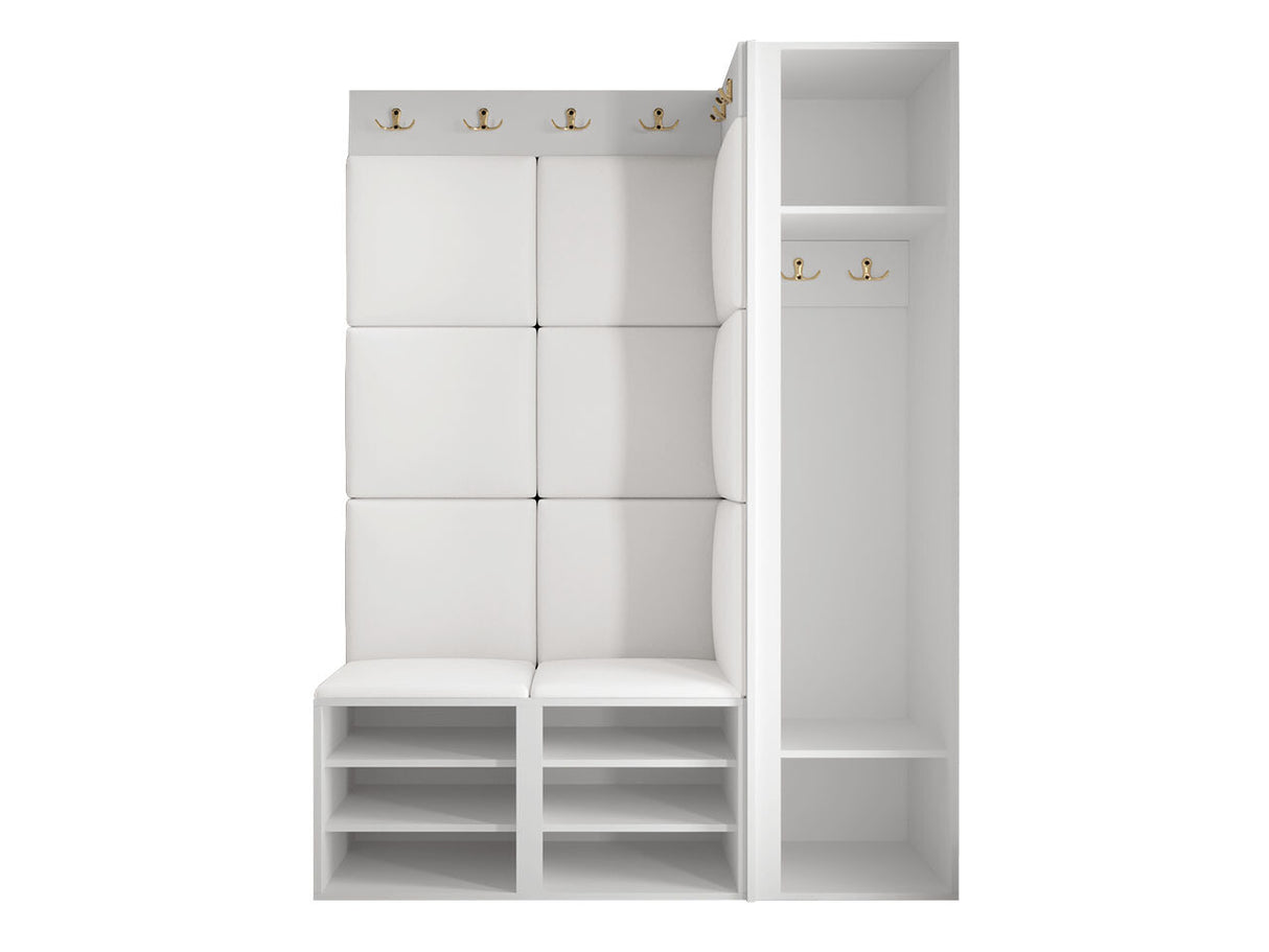 Előszoba garnitúra ORION RYFEL RAMIRO IX (Terospito), Keret színe: Fekete, Puha falpanel színe: Abriamo 3