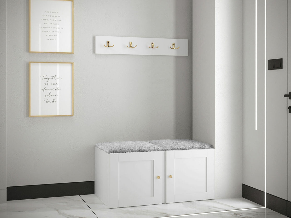 Előszoba garnitúra ORION RYFEL RAMIRO VI (Terospito), Keret színe: Fekete, Puha falpanel színe: Abriamo 6