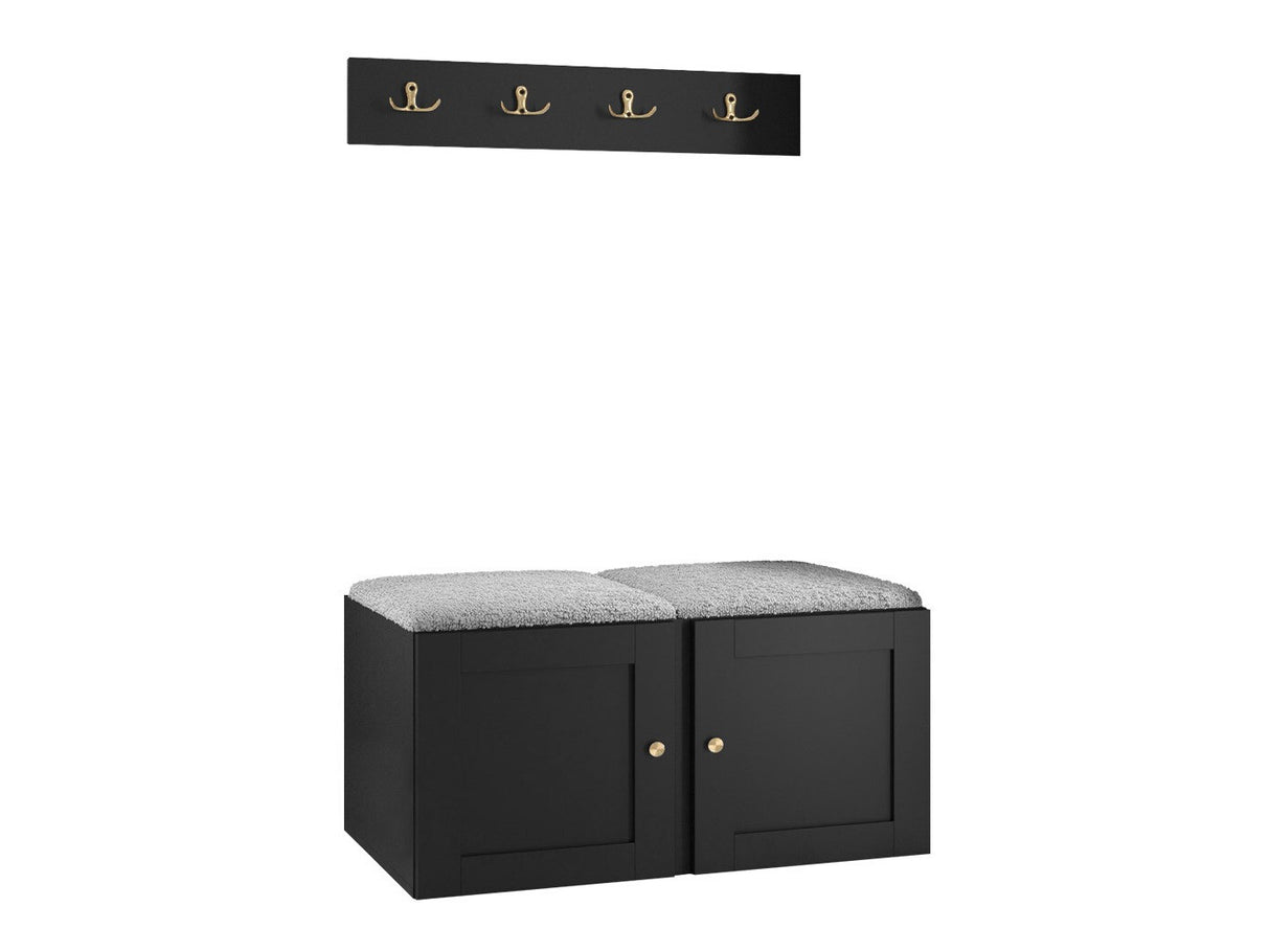 Előszoba garnitúra ORION RYFEL RAMIRO VI (Terospito), Keret színe: Fehér, Puha falpanel színe: Abriamo 6