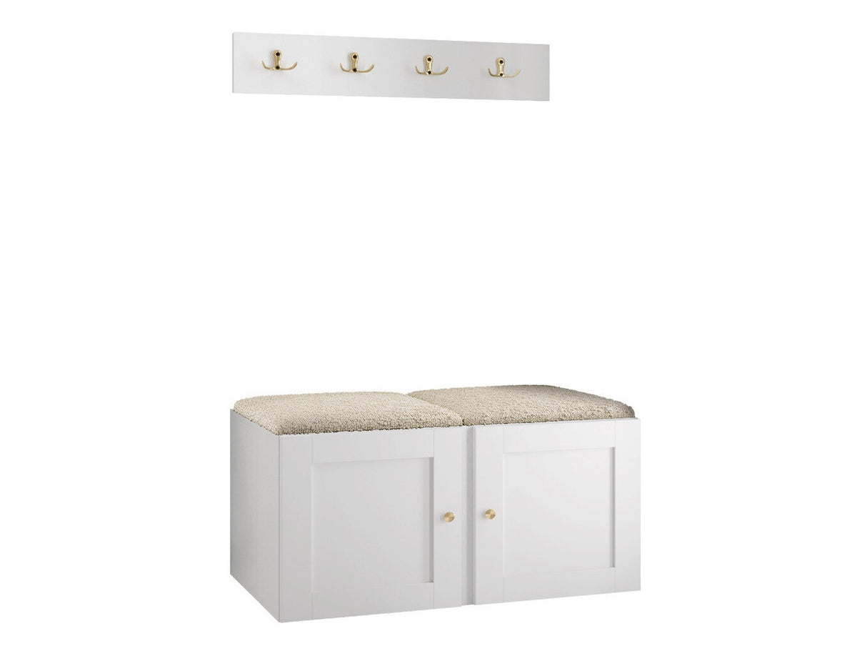 Előszoba garnitúra ORION RYFEL RAMIRO VI (Terospito), Keret színe: Fekete, Puha falpanel színe: Abriamo 3