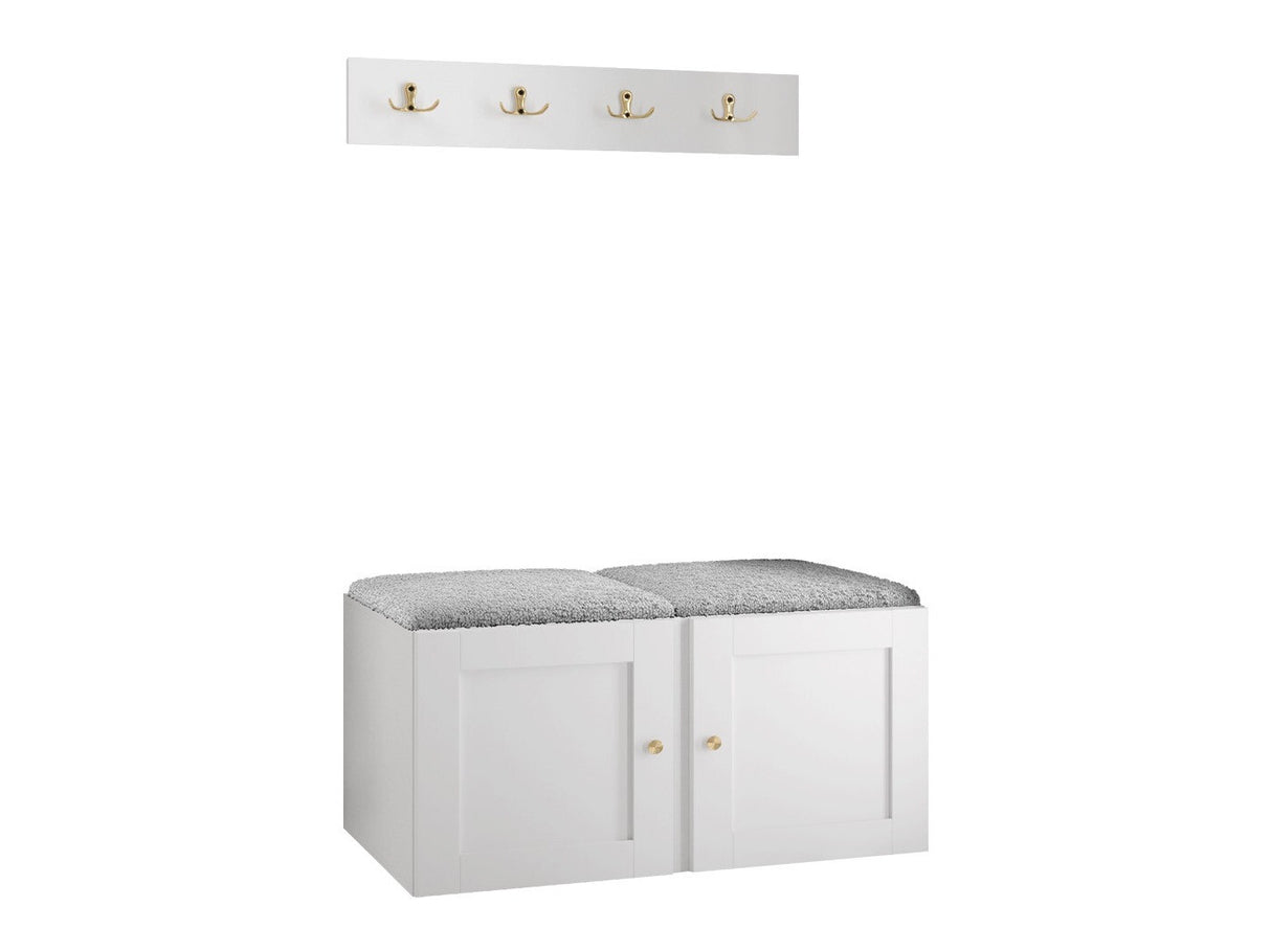 Előszoba garnitúra ORION RYFEL RAMIRO VI (Terospito), Keret színe: Fekete, Puha falpanel színe: Abriamo 6