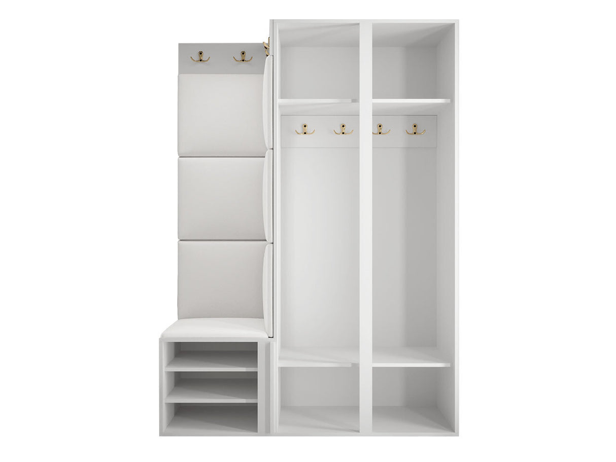 Előszoba garnitúra ORION RYFEL SLIM XXIII (Towiro), Keret színe: Fekete, Puha falpanel színe: Soft 011