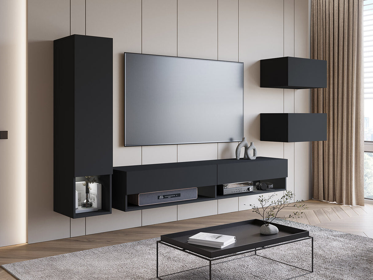 Nappali szett Amadeo (Wikez), Szín: Grafit, Led világítás: Igen