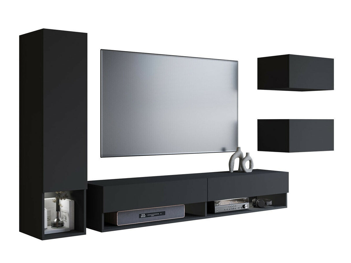 Nappali szett Amadeo (Wikez), Szín: Grafit, Led világítás: Igen