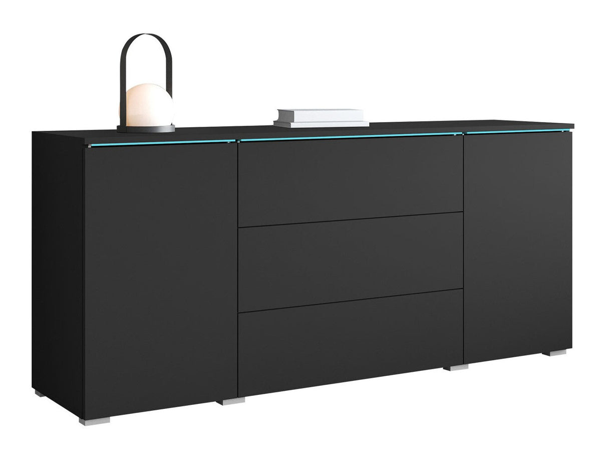 Komód VERA 150 (Sawoti), Szín: Grafit, Led világítás: Igen fehér