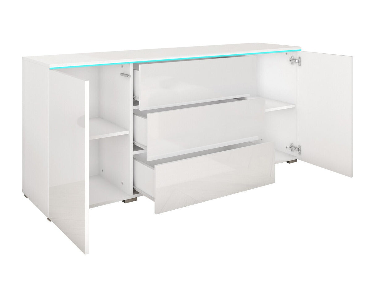 Komód VERA 150 (Sawoti), Szín: Grafit, Led világítás: Igen RGB