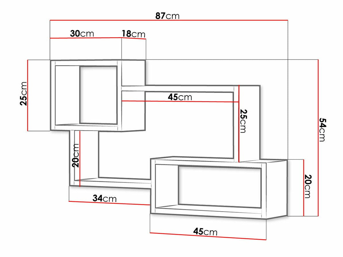 Polc Trio 005 (Cygni), Szín: Grafit